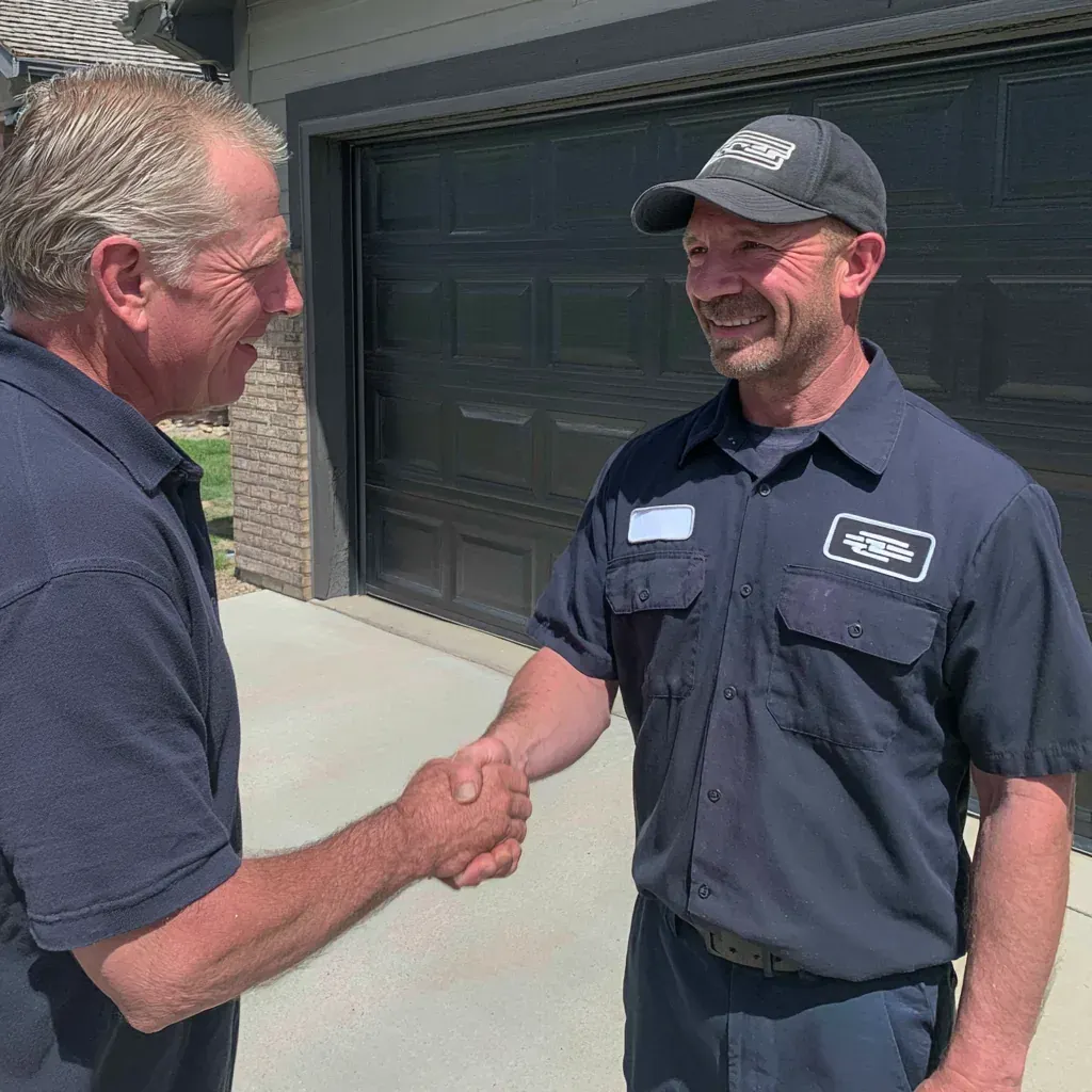 Linear garage door in Fishers, IN